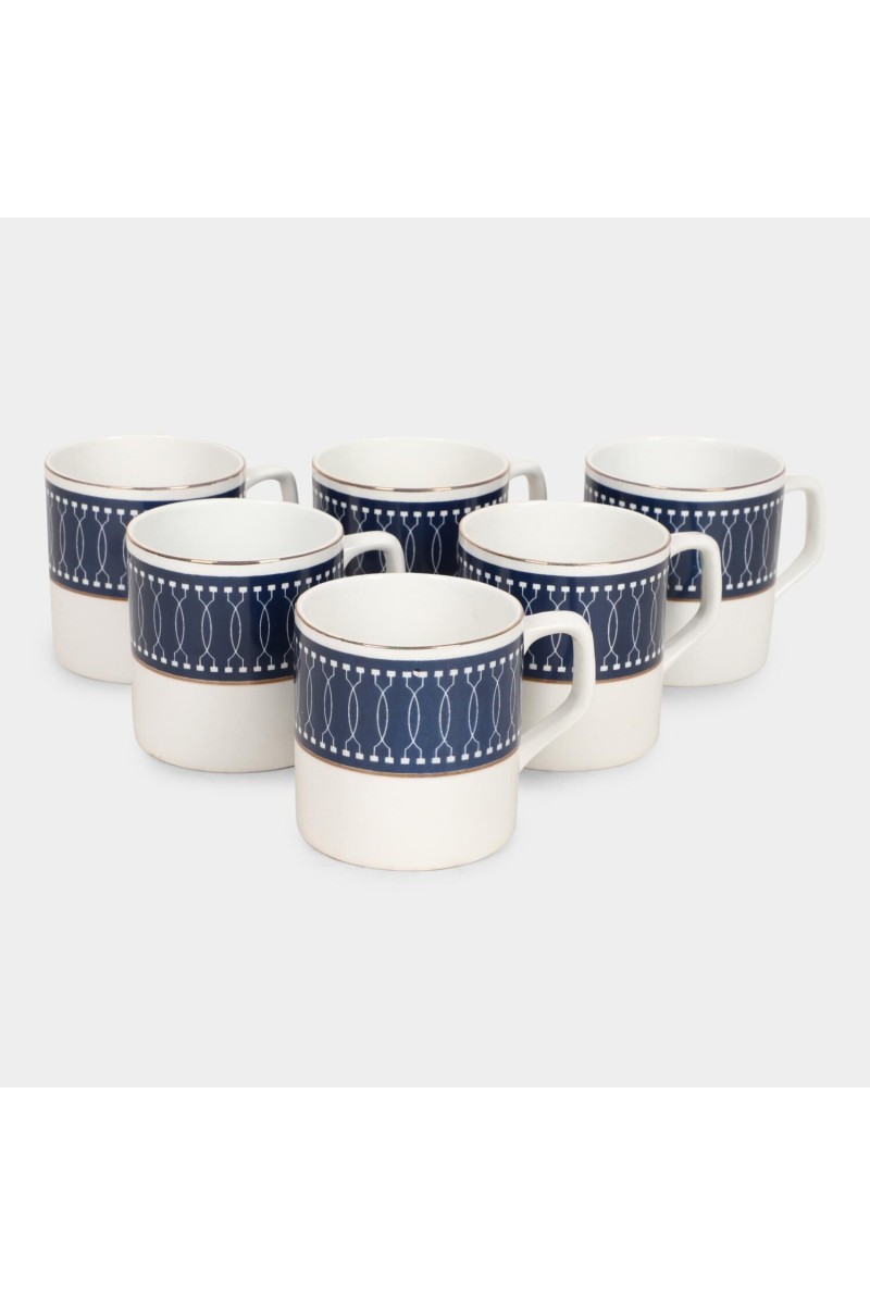 Home Finery                         160 ml Bone China Mug Set of 6