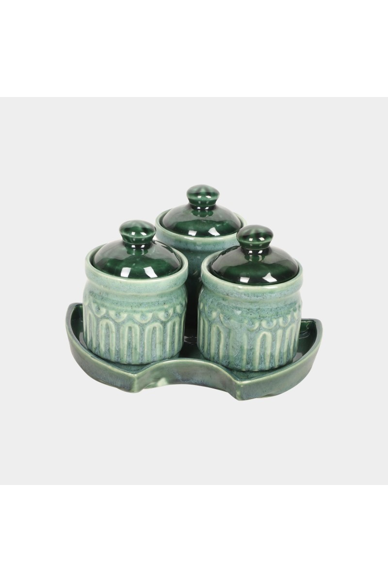 Home Finery                         250 ml Opalware Pickle Set