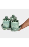 Home Finery                         250 ml Opalware Pickle Set