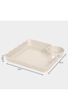 Home Finery                         Melamine Snack Plate, Bowl Partition