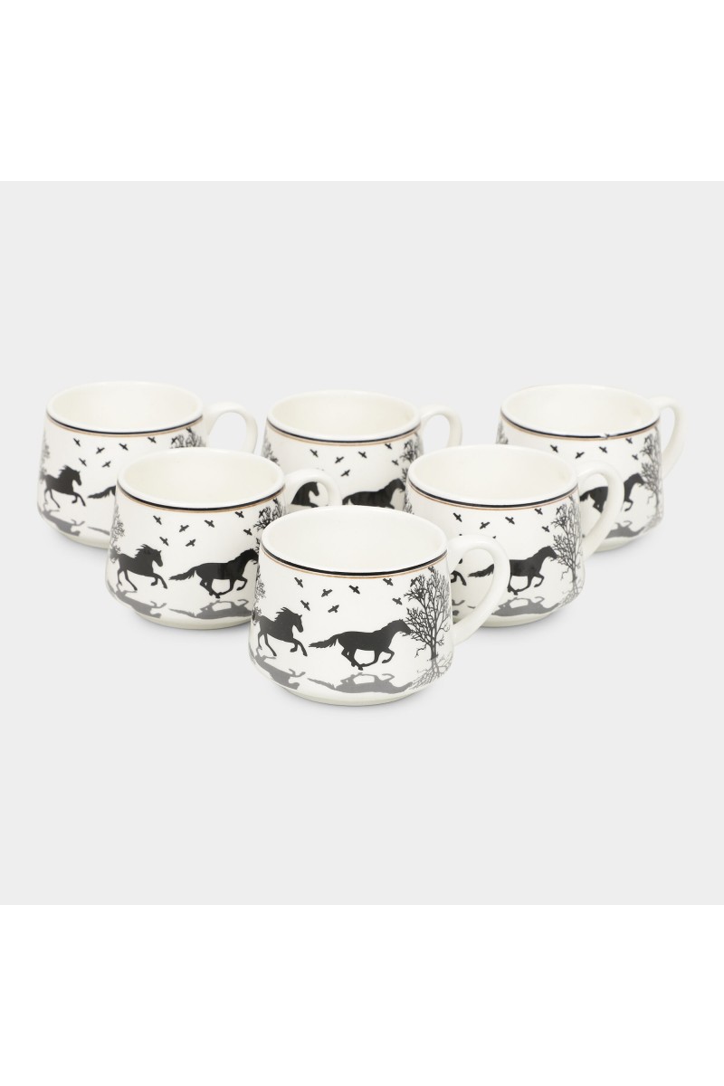 200 ml Bone China Cup, Set of 6