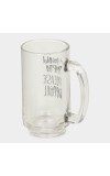 Home Finery                         345ml Glass Mug