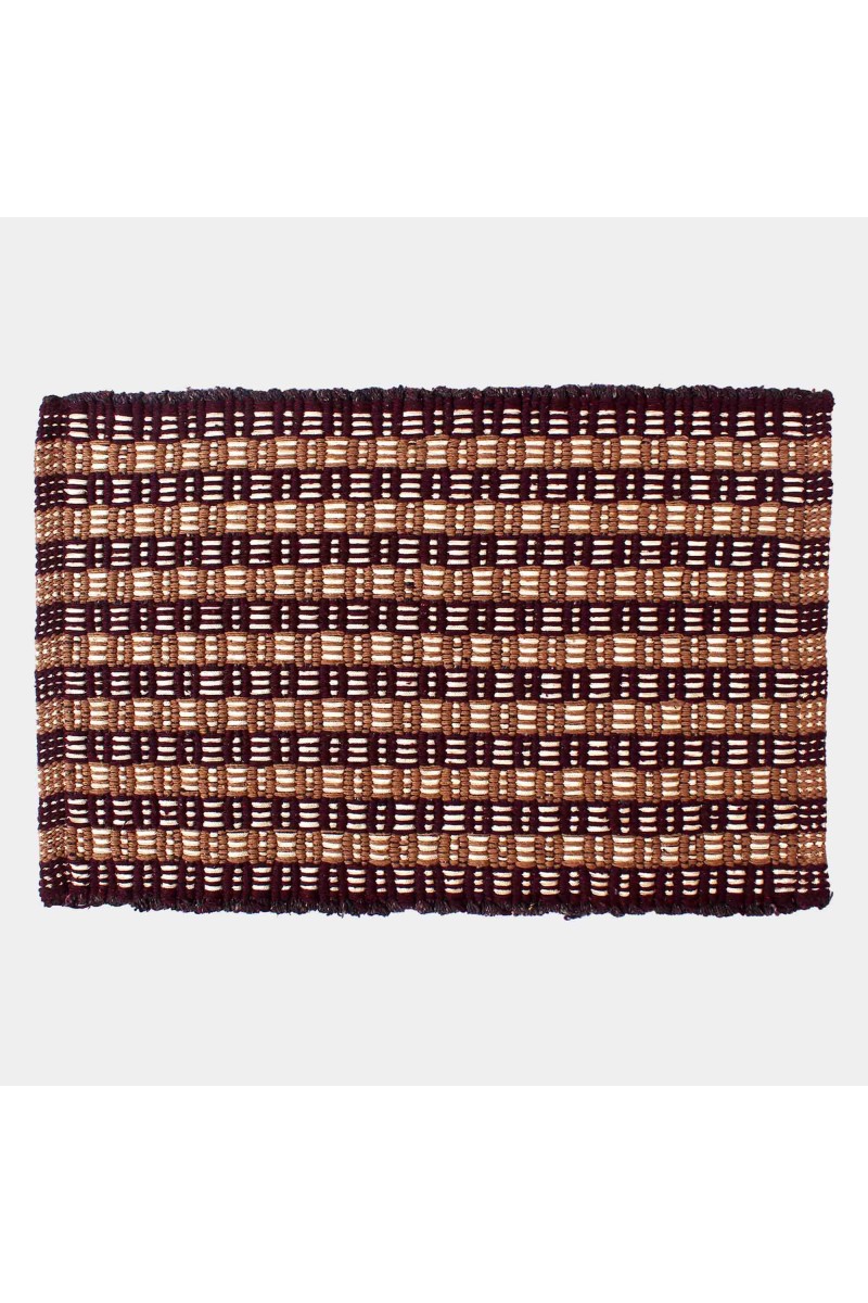 Home Beautiful                         Multicolour Polyester Cotton Door Mat