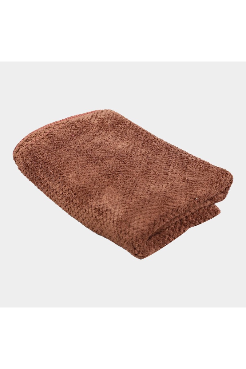 Home Beautiful                         270 GSM Brown Microfiber Baby Towel
