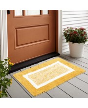 Home Beautiful                         Anti-Skid Yellow Polyester Door Mat
