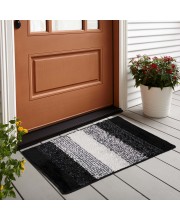 Home Beautiful                         Anti-Skid Grey Polyester Door Mat