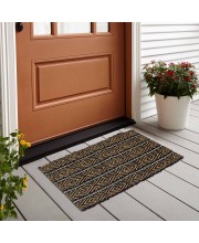 Home Beautiful                         Green Polyester Cotton Door Mat