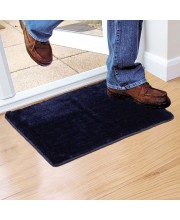 Home Beautiful                         Anti-Skid Blue Polyester Door Mat