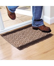 Home Beautiful                         Anti-Skid Brown Polyester Door Mat