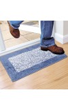 Home Beautiful                         Anti-Skid Blue Polyester Door Mat