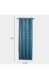 Home Beautiful                         7ft. Dark Blue Microfiber Door Curtain