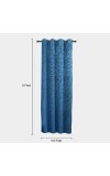 Home Beautiful                         9ft. Dark Blue Microfiber Long Door Curtain