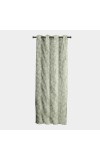 Home Beautiful                         5ft. Light Sage Green Printed Eyelet Curtains