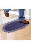 Home Beautiful                         Blue Polyester Door Mat