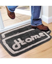 Home Beautiful                         Anti-Skid Polyester Bath Mat, Set of 2