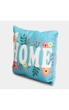 Home Beautiful                         Aqua Microfiber Cushion