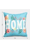 Home Beautiful                         Aqua Microfiber Cushion
