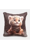 Home Beautiful                         Grey Microfiber Cushion