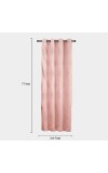 Home Beautiful                         7ft. Pink Microfiber Door Curtain