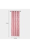 Home Beautiful                         9ft. Pink Microfiber Long Door Curtain