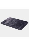 Home Beautiful                         Dark Blue Microfiber Bath Mat