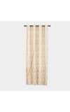 Home Beautiful                         5ft. Beige Printed Eyelet Window Curtains