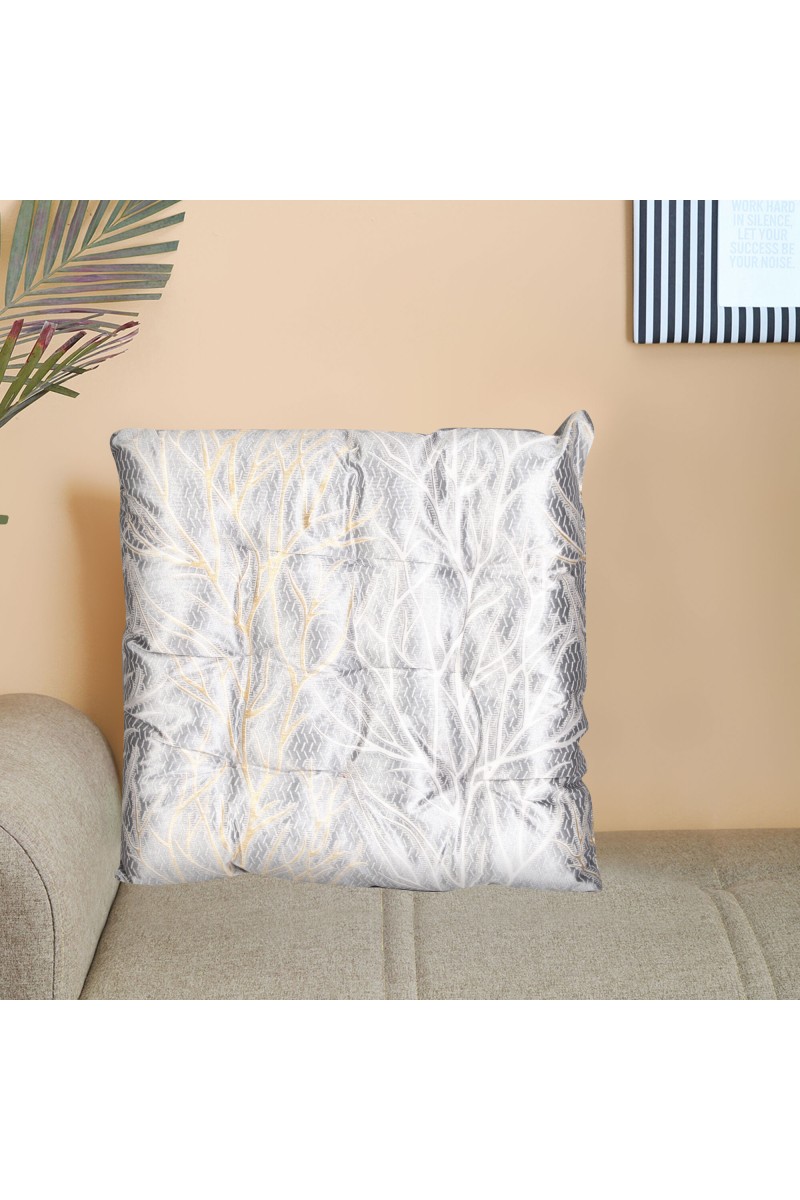 Home Beautiful                         Grey Polyester Cushion