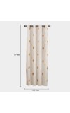 Home Beautiful                         5ft. Beige Window Curtain
