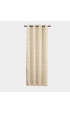 Home Beautiful                         5ft. Beige Printed Eyelet Curtains