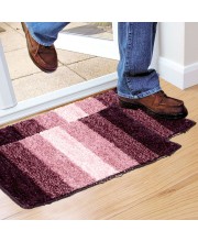 Home Beautiful                         Anti-Skid Purple Polyester Door Mat