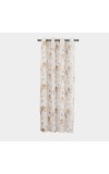 Home Beautiful                         5ft. Beige Printed Eyelet Curtains