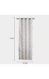 Home Beautiful                         7ft. Light Grey Microfiber Door Curtain