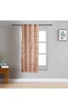 Home Beautiful                         5ft. Rich Copper Brown Embossed Eyelet Curtains