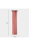 Home Beautiful                         7ft. Pink Microfiber Door Curtain