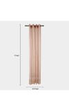 Home Beautiful                         7ft. Brown Microfiber Door Curtain