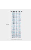 Home Beautiful                         5ft. Light Blue Window Curtain