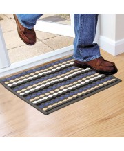 Home Beautiful                         Anti-Skid Grey Polyester Door Mat