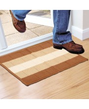 Home Beautiful                         Anti-Skid Brown Polyester Door Mat