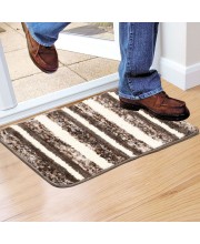 Home Beautiful                         Anti-Skid Beige Polyester Door Mat