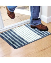 Home Beautiful                         Anti-Skid Blue Polyester Door Mat