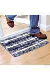 Home Beautiful                         Anti-Skid Blue Polyester Door Mat