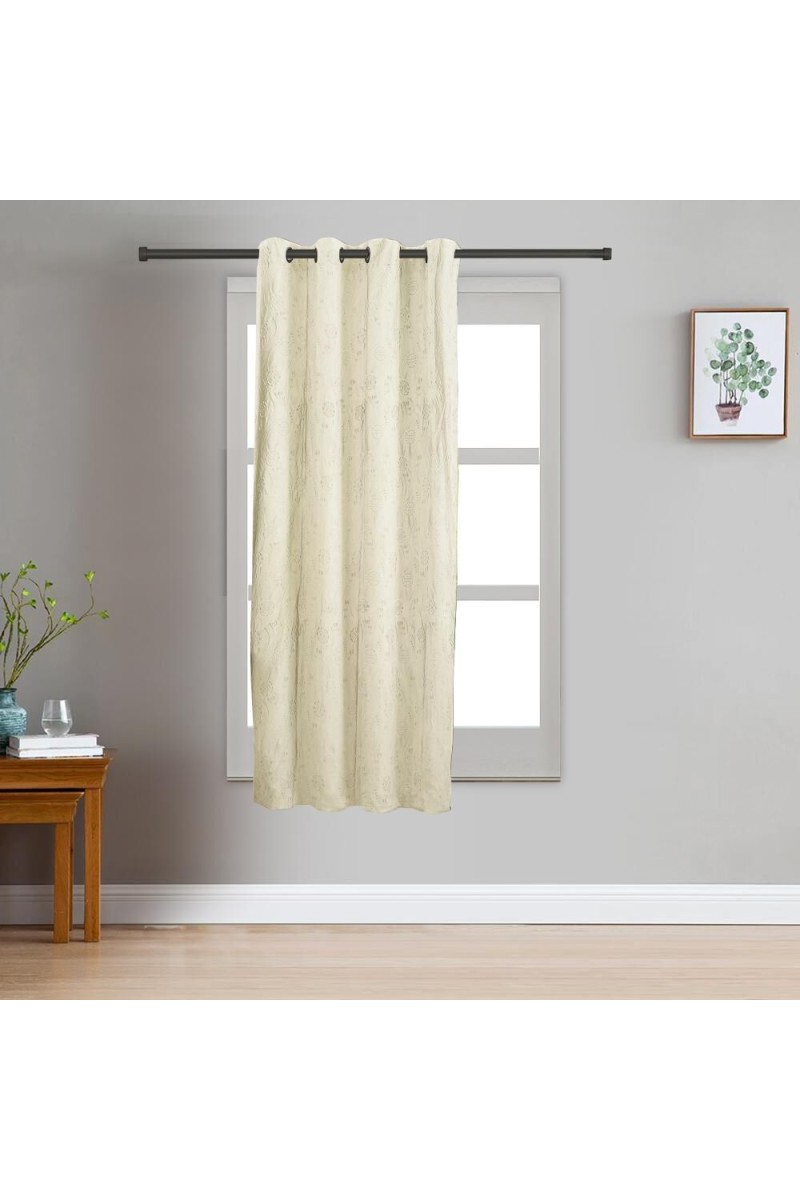 Home Beautiful                         5ft. Beige Window Curtain