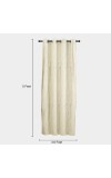 Home Beautiful                         5ft. Beige Window Curtain