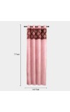 Home Beautiful                         7 ft. Pink Polyester Curtain