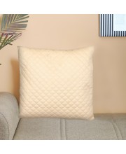 Home Beautiful                         Cream Microfiber Cushion Cover