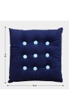 Home Beautiful                         Blue Polyester Cushion