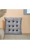 Home Beautiful                         Dark Grey Polyester Cushion