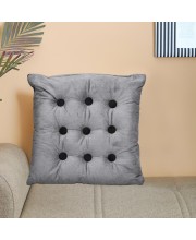 Home Beautiful                         Dark Grey Polyester Cushion
