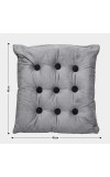Home Beautiful                         Dark Grey Polyester Cushion