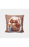 Home Beautiful                         Beige Polyester Cushion